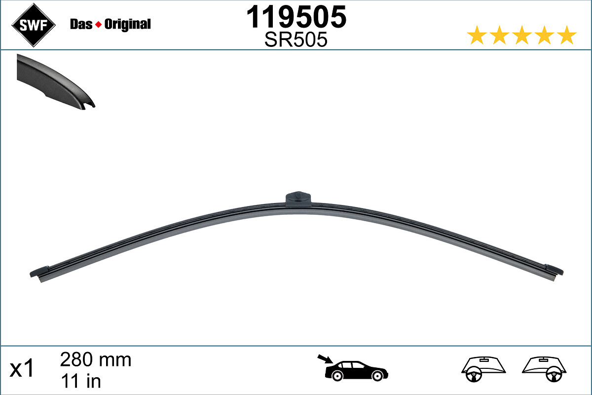 Wiper Blade - 119505 SWF
